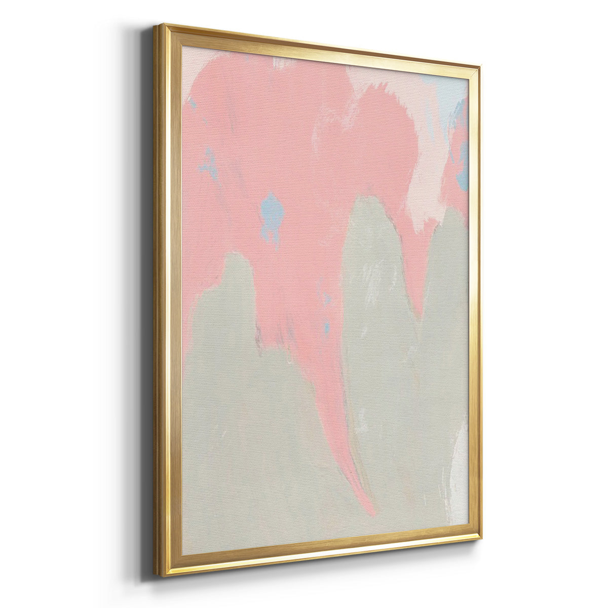 Blushing Abstract IV - Modern Framed Canvas Print