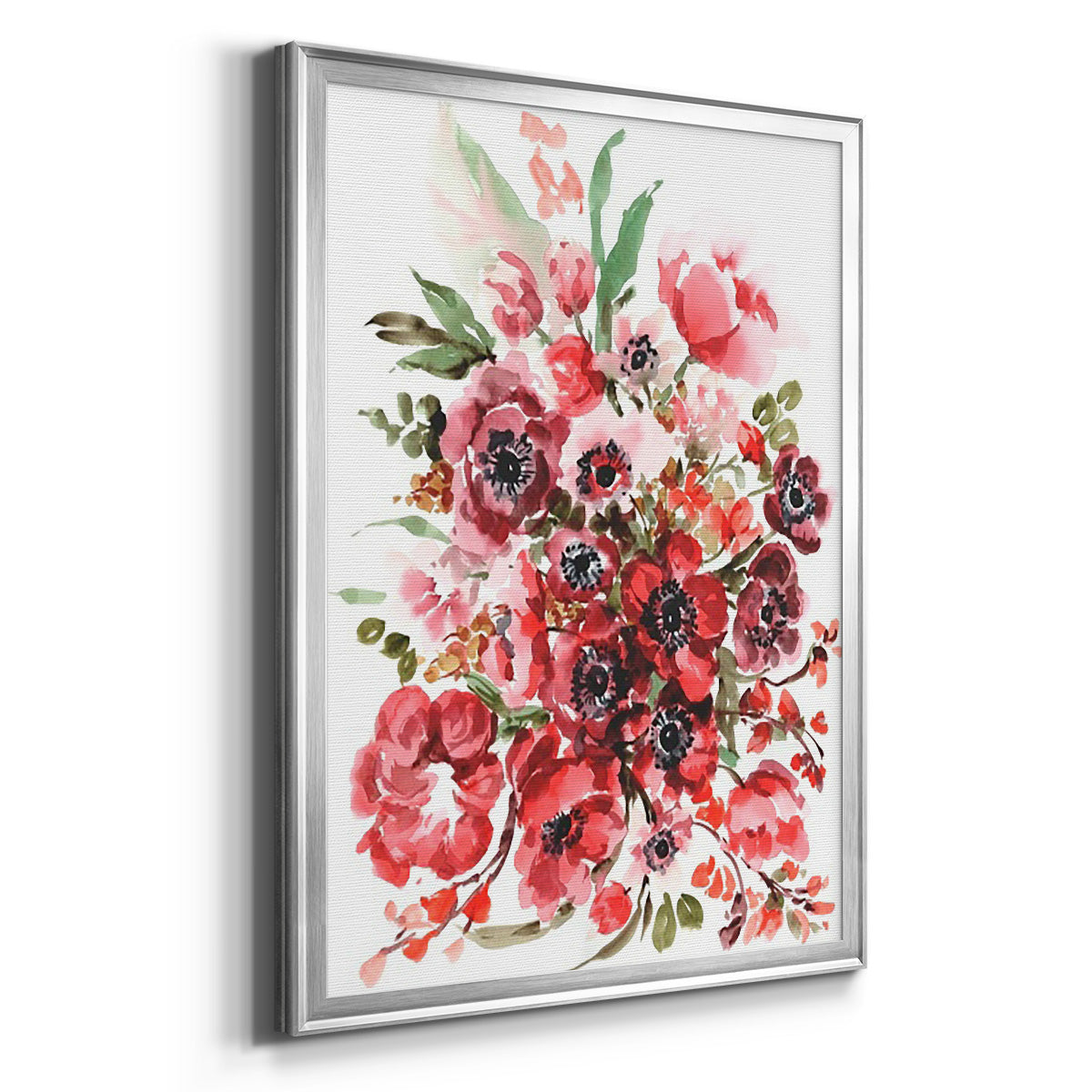 Icelandic Poppies II - Modern Framed Canvas Print