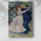 Canvas art print of a lively outdoor scene with figures dancing in warm natural light with a soft shadow on a white background.