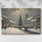 Midnight of Pale Winter Midwinter - Canvas Art Print