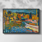 Study for Autumn Landscape with Boats, 1908 - Floater Framed Canvas Print