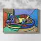 A Dog Named Picasso - Floater Framed Canvas Print