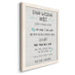 Stay Safe Rules - Premium Canvas Framed in Barnwood - Ready to Hang