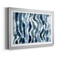 True Blue Wave II - Modern Framed Art Print