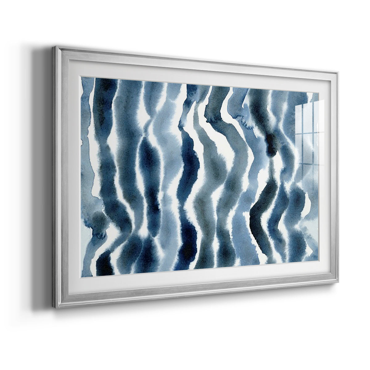 True Blue Wave II - Modern Framed Art Print