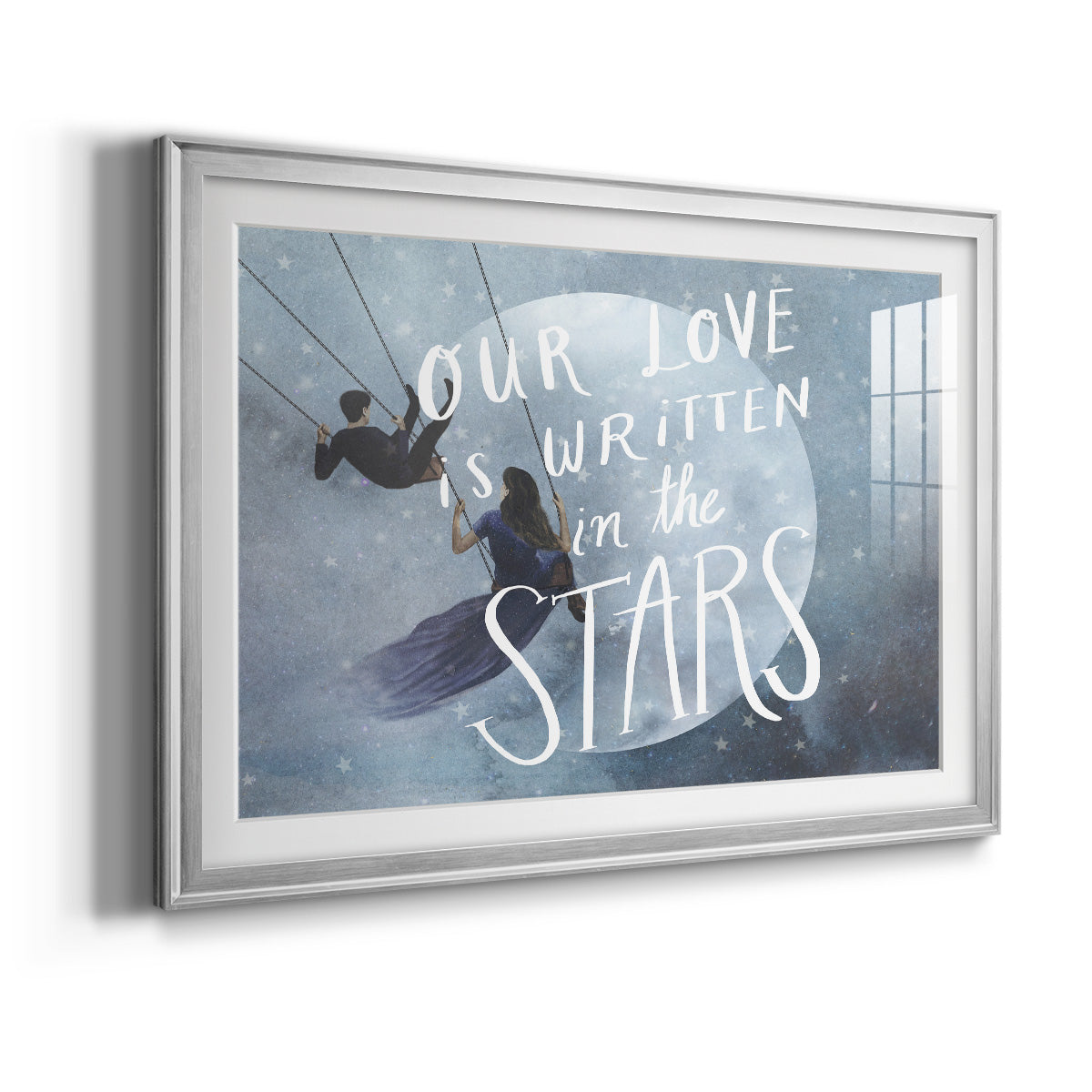 Celestial Love Collection A - Modern Framed Art Print