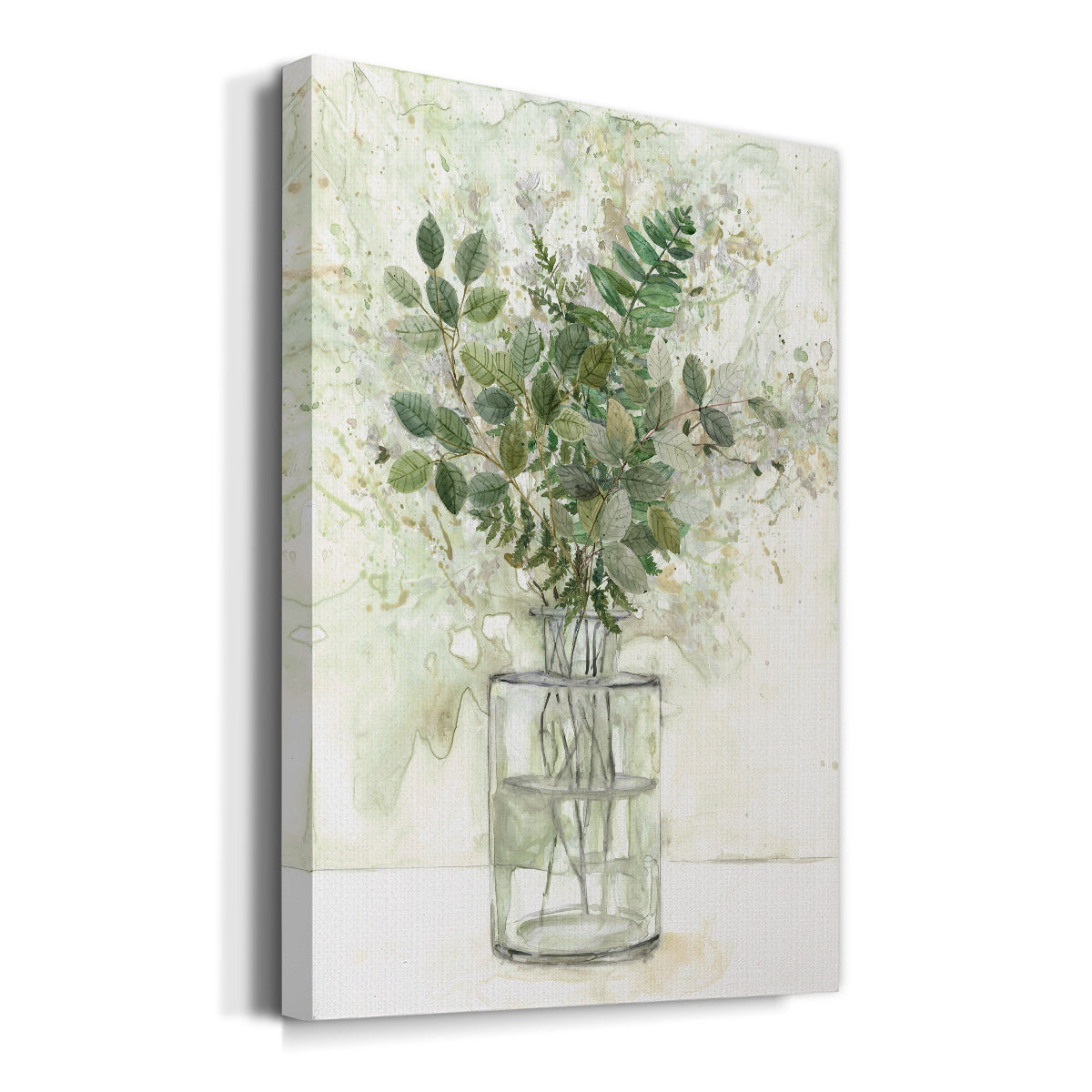 Delicate Greenery I - Canvas Art Print