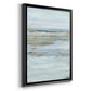 Muted Misty Marsh I - Modern Framed Canvas Print