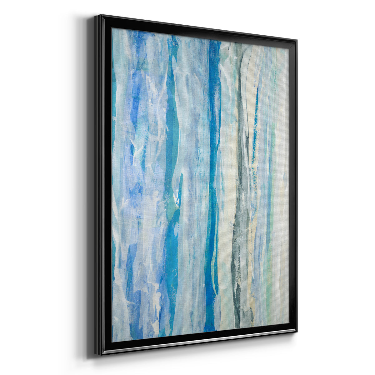 Swimming Ashore - Modern Framed Canvas Print