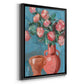 Rosa Blooms I - Modern Framed Canvas Print