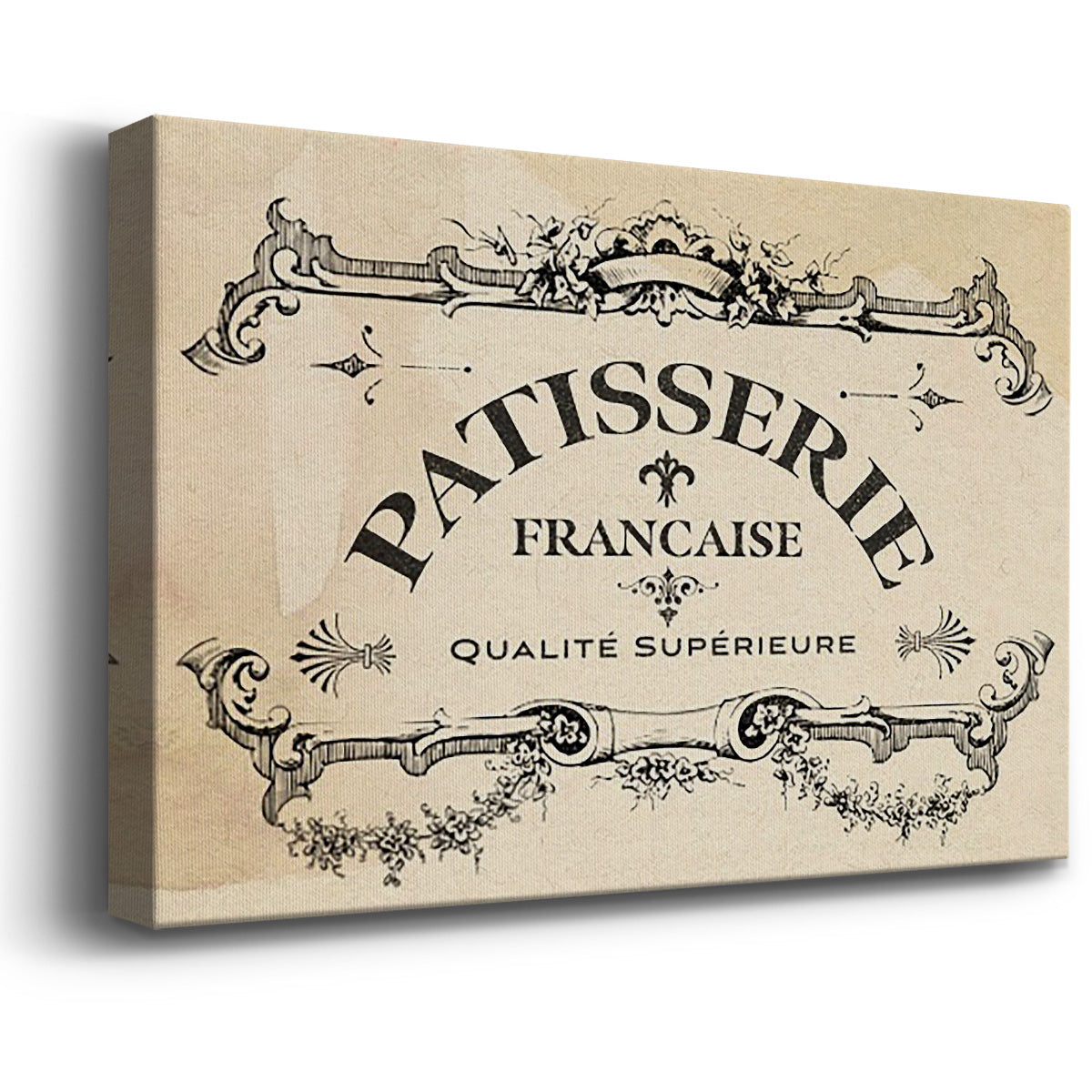 Antique French Label I - Canvas Art Print
