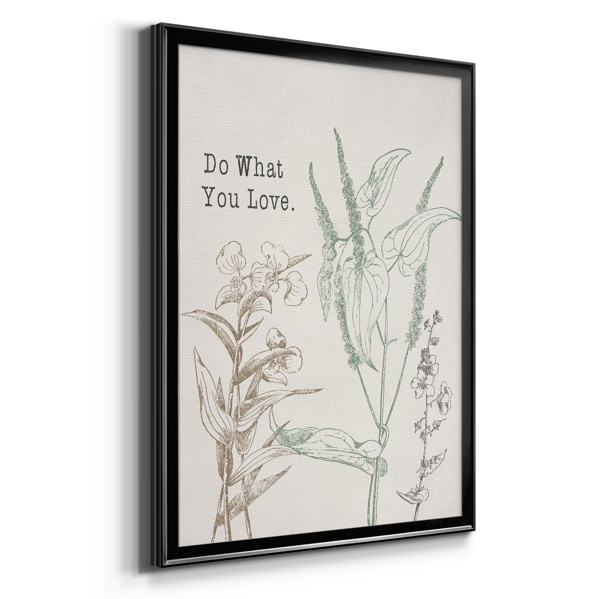 Do What You Love - Modern Framed Canvas Print