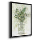 Delicate Greenery I - Modern Framed Canvas Print