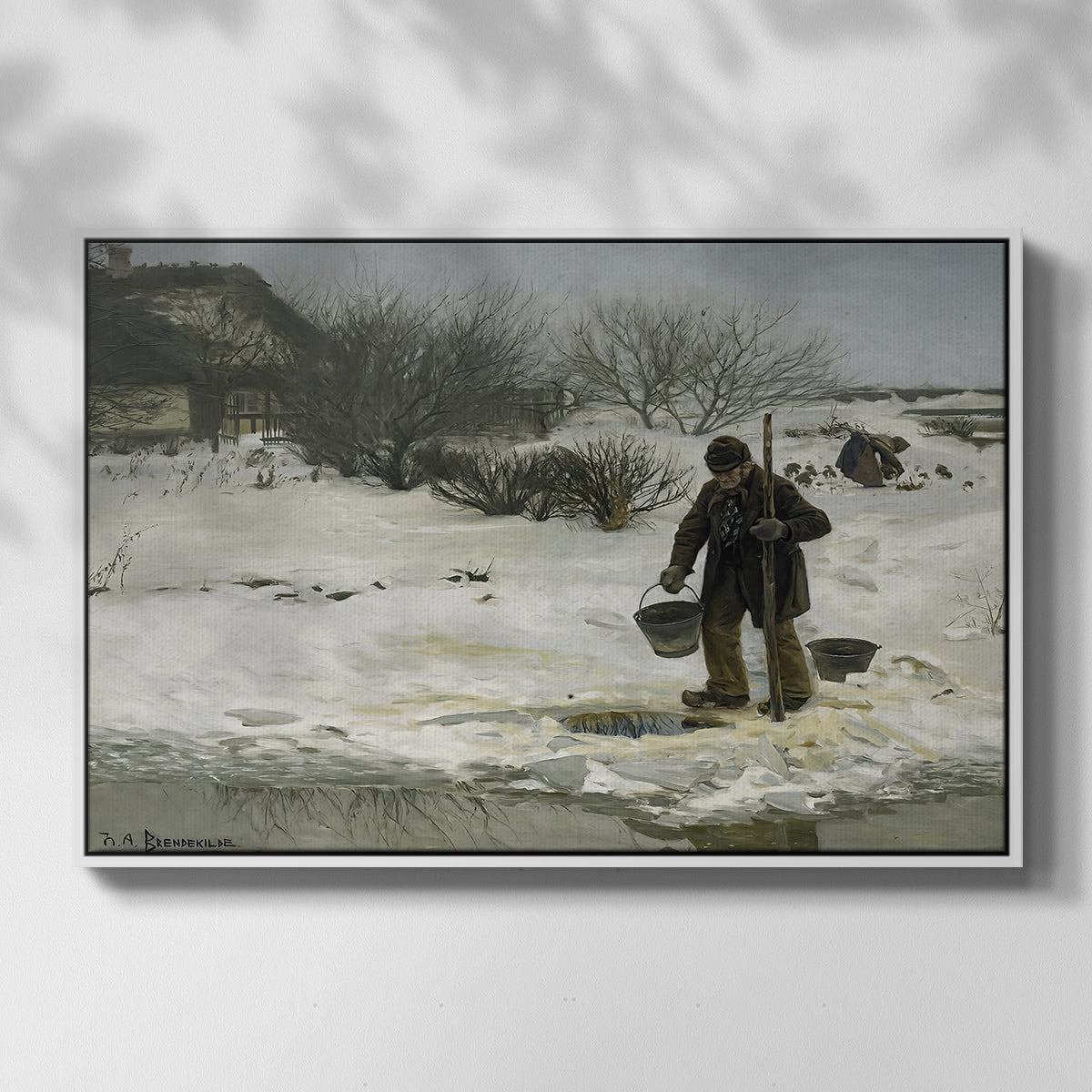 Tøsne, 1895 - Floater Framed Canvas Print