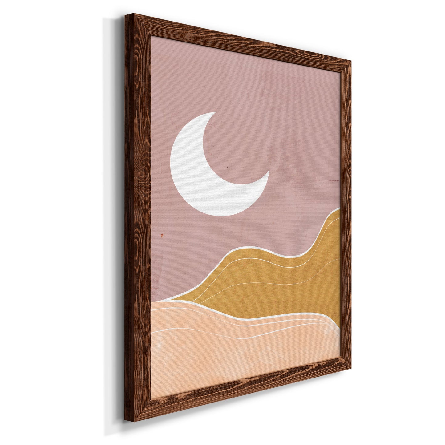 Sedona Moon - Barnwood Framed Canvas Print