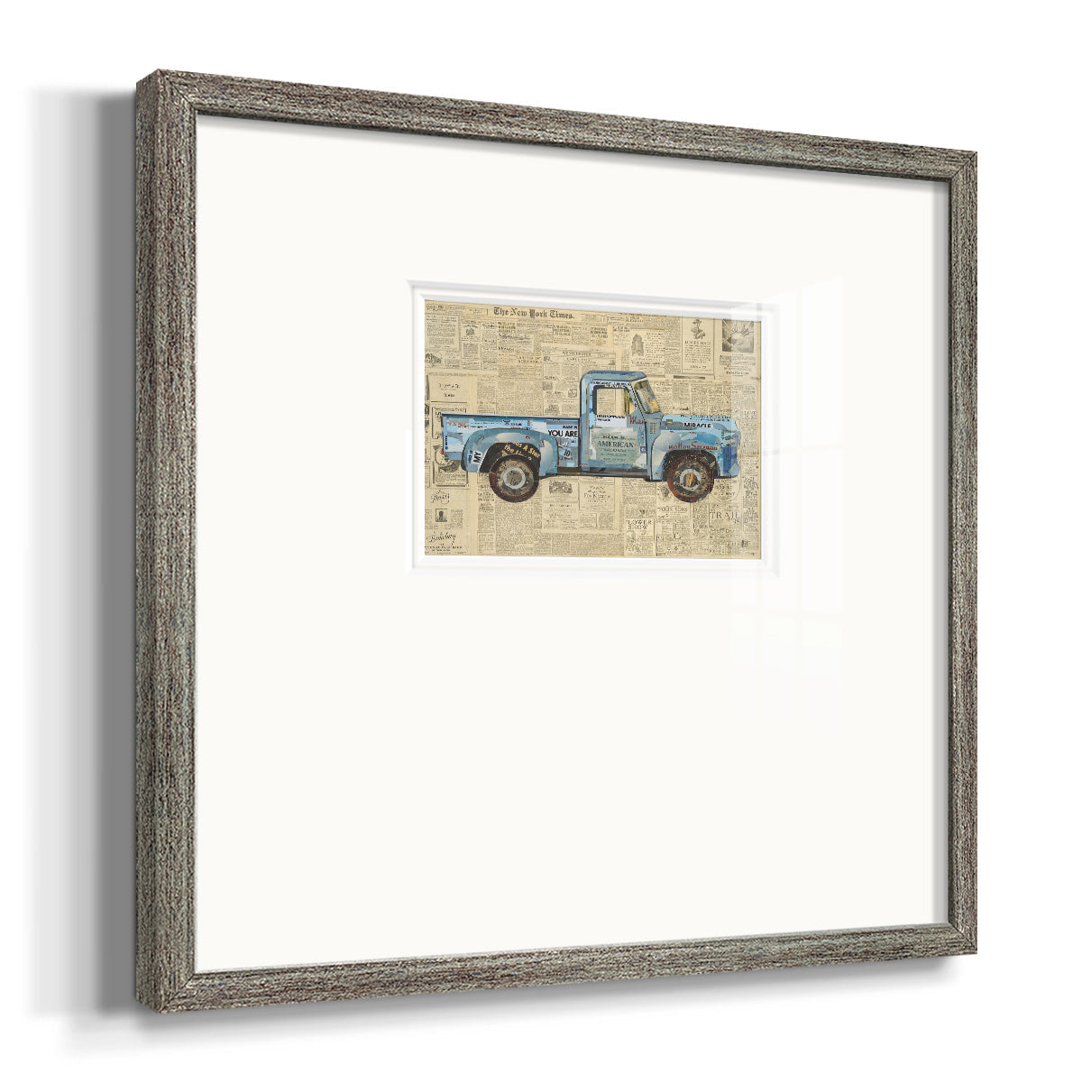 George’s ’53 Ford Premium Framed Print Double Matboard