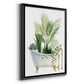 Plant Bath I - Modern Framed Canvas Print