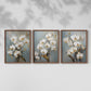 Floral Study Series LXV - Restickable Framed Art Set