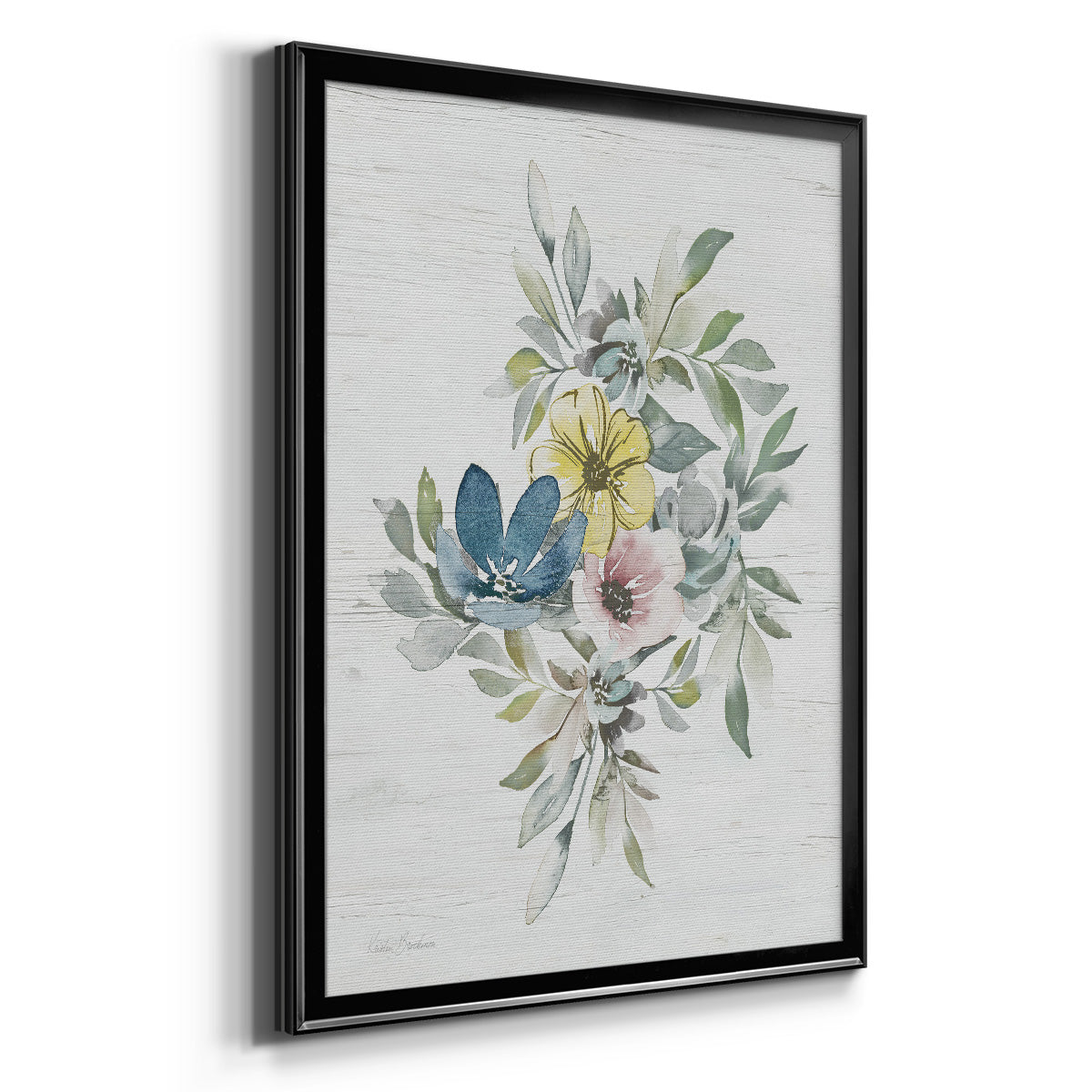 Spring Meadow Arrangement II - Modern Framed Canvas Print