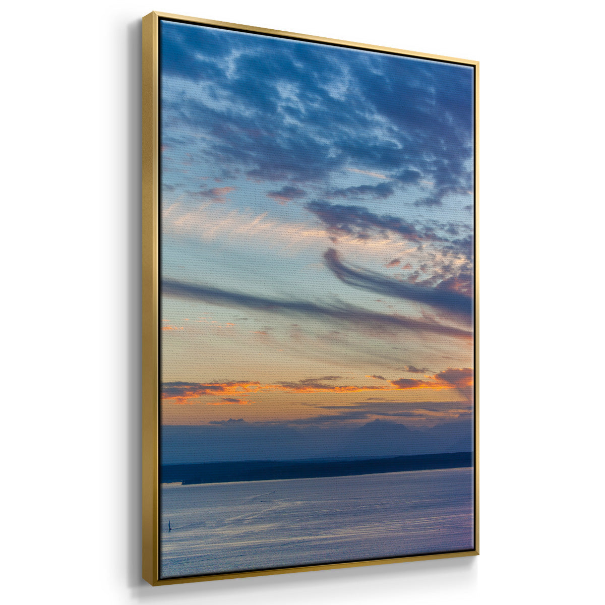 Cloud Variations - Framed Premium Gallery Wrapped Canvas L Frame - Ready to Hang