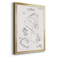 Toilet Paper Patent II - Modern Framed Canvas Print