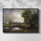 Dedham Lock and Mill, c. 1820 - Floater Framed Canvas Print
