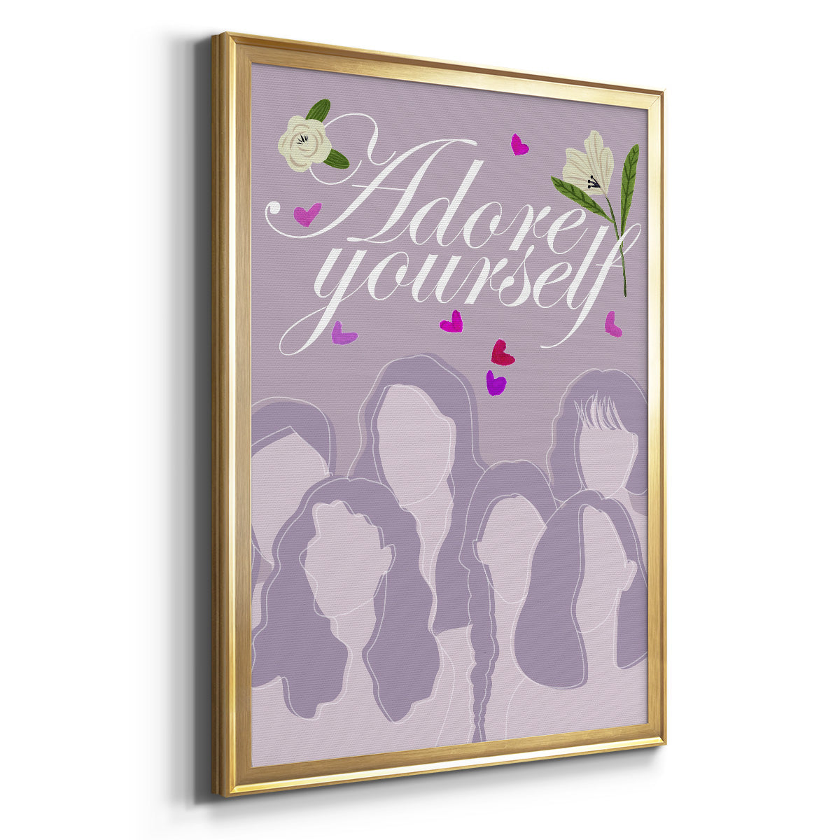 Happy Galentine's Day Collection B - Modern Framed Canvas Print