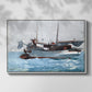 Taking on Wet Provisions, 1903 - Floater Framed Canvas Print