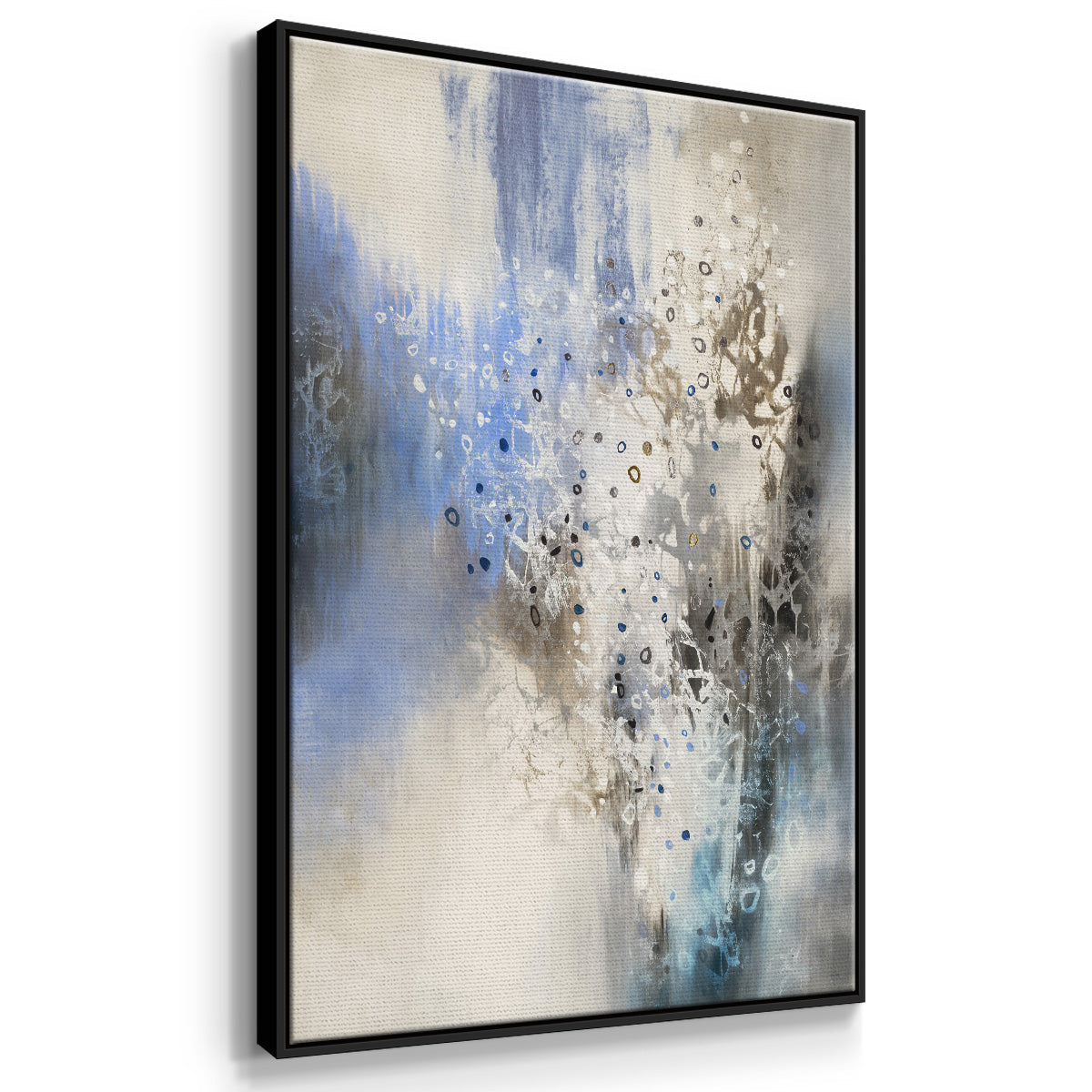 Glacier Stones - Framed Premium Gallery Wrapped Canvas L Frame - Ready to Hang