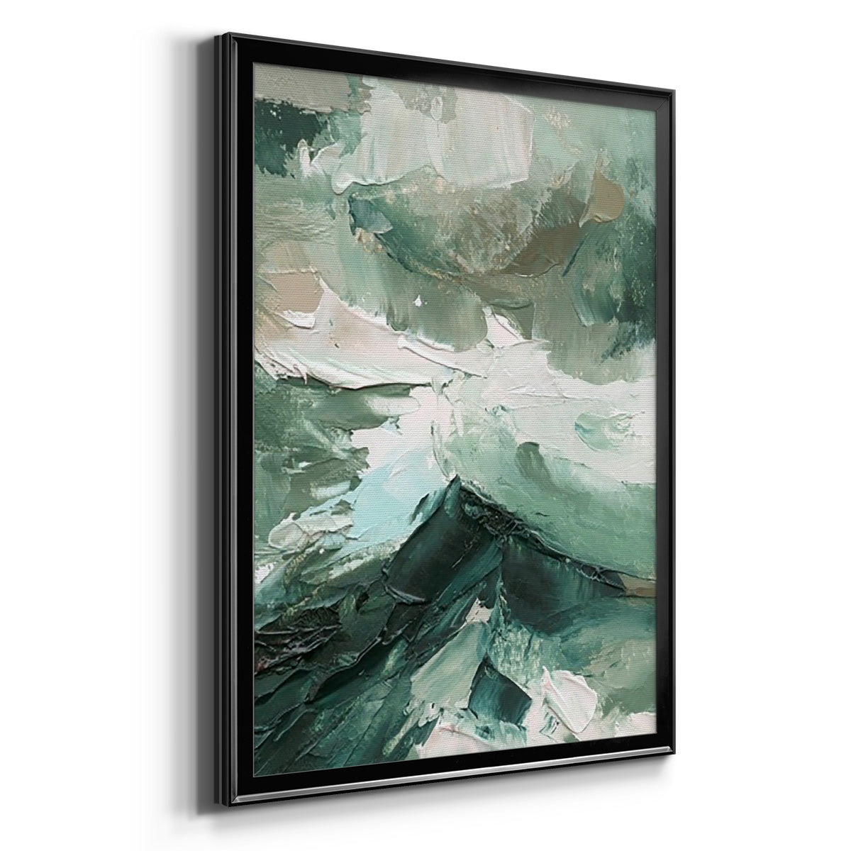 Crashing II - Modern Framed Canvas Print