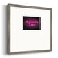 Neon Love I Premium Framed Print Double Matboard