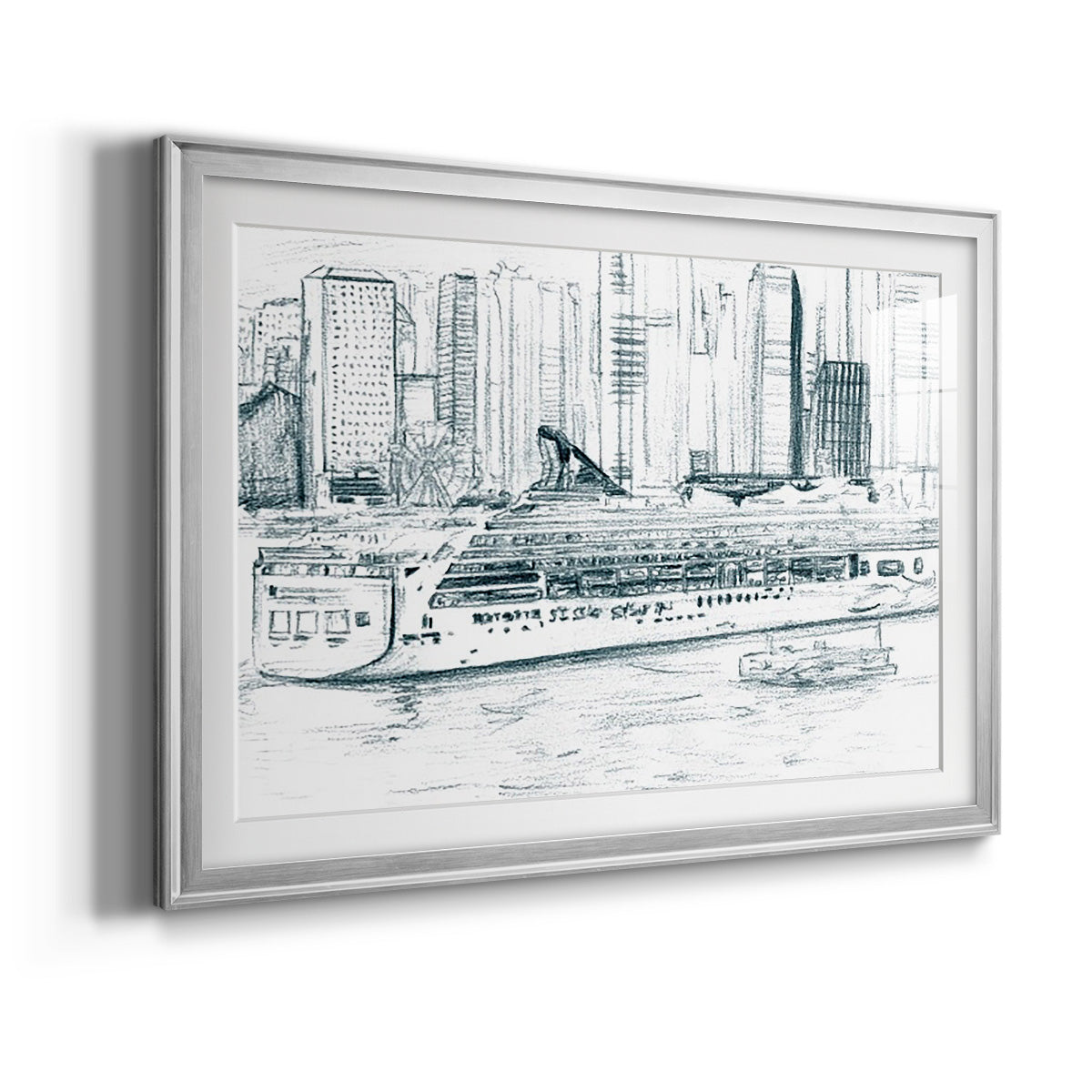 Ferryboats II Premium Framed Print - Ready to Hang