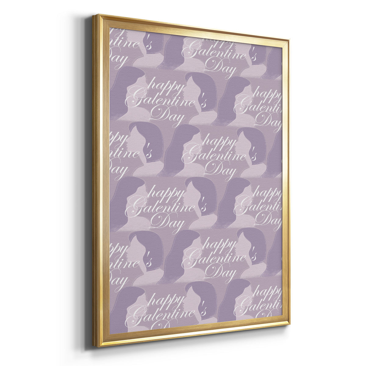 Happy Galentine's Day Collection E - Modern Framed Canvas Print