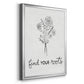 Find Your Roots Sketch - Modern Framed Canvas Print