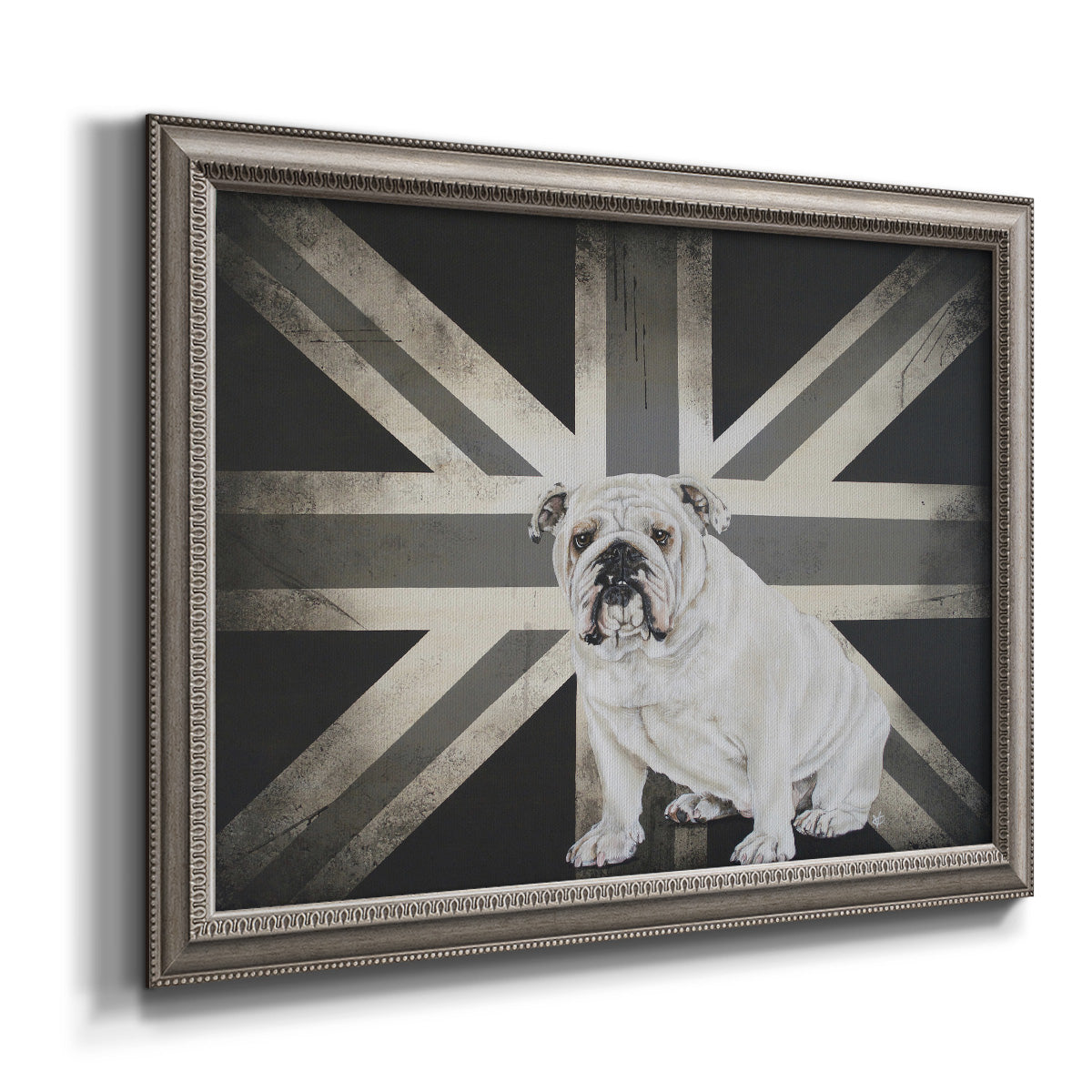 Best of British B&W Premium Framed Canvas- Ready to Hang