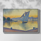 The Port at Sunset, Opus 236, Saint Tropez, 1892 - Floater Framed Canvas Print