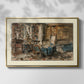 Cabinet de Flaubert à Croisset, 1874 - Floater Framed Canvas Print