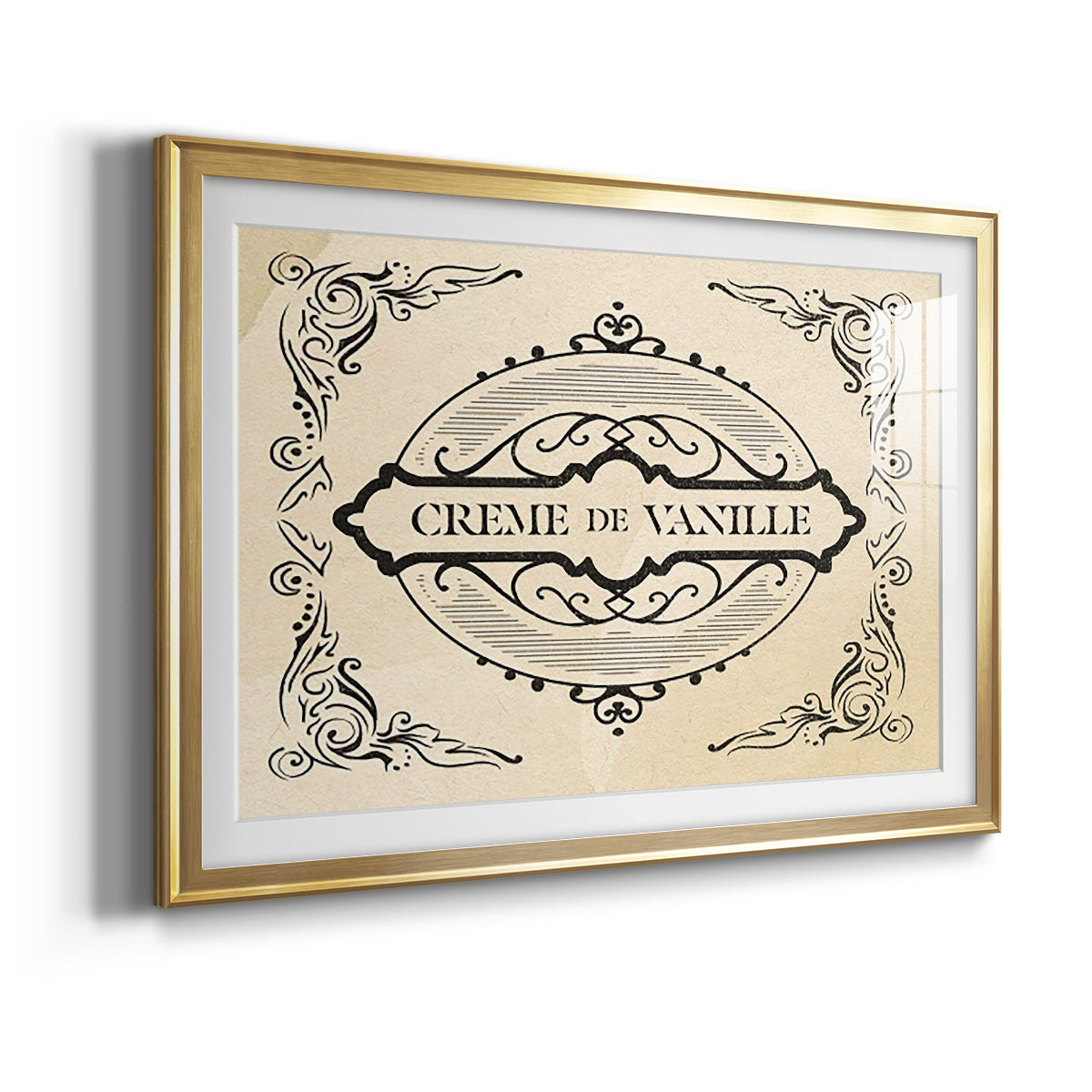 Antique French Label II - Modern Framed Art Print