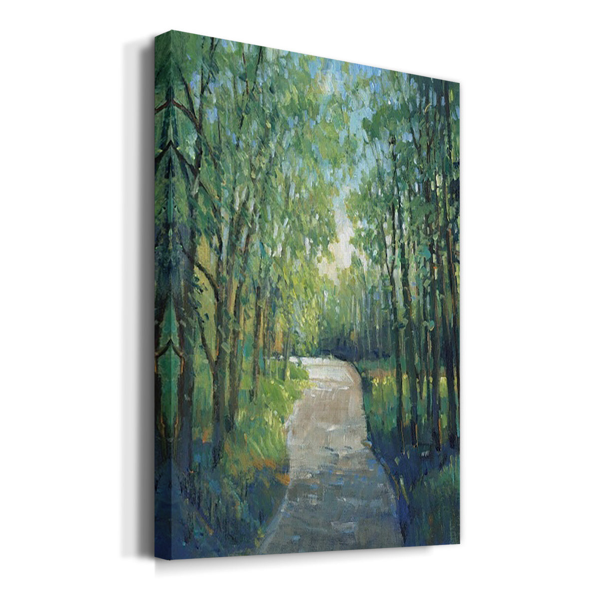 Golden Light Pathways I - Canvas Art Print