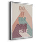 For Yourself - Modern Framed Canvas Print