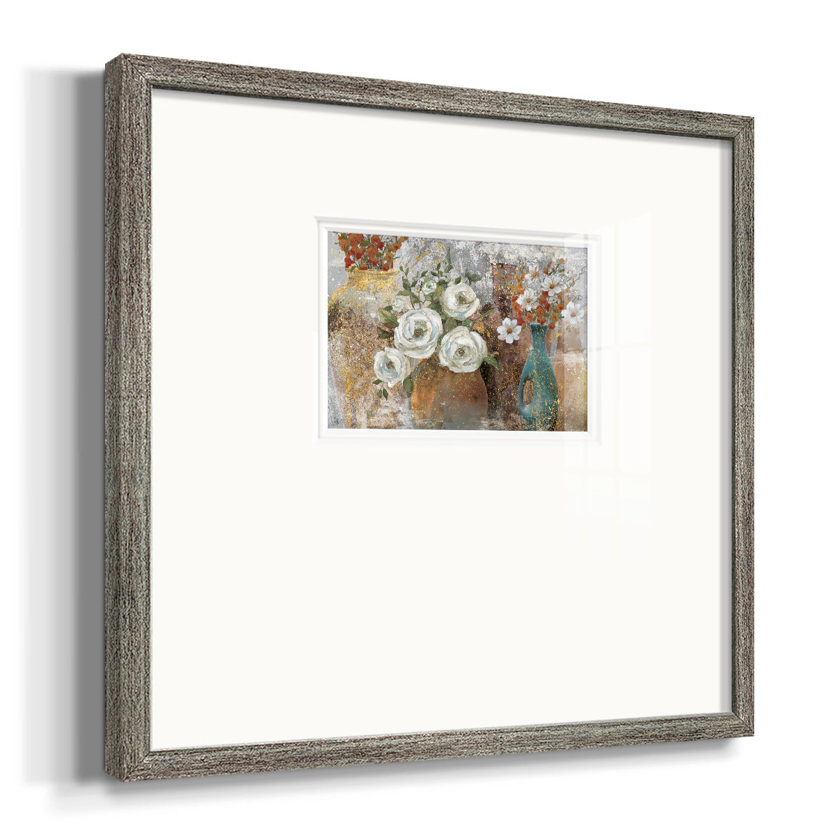 Vessels and Blooms Spice Premium Framed Print Double Matboard