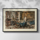Cabinet de Flaubert à Croisset, 1874 - Floater Framed Canvas Print
