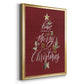 Merry Little Christmas - Modern Framed Canvas Print