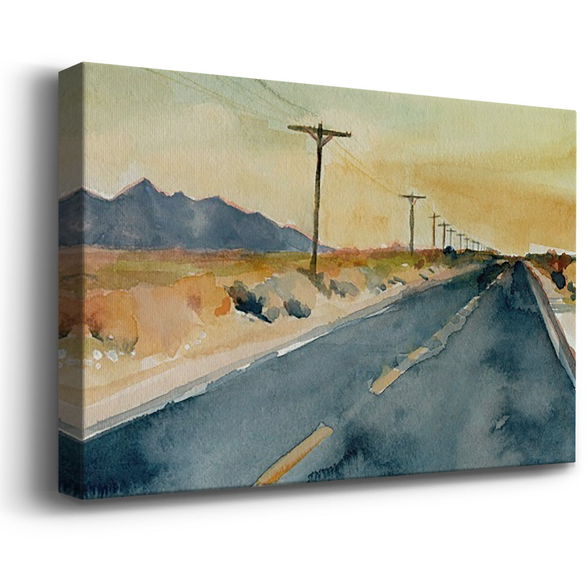 Deserted Highway II Premium Gallery Wrapped Canvas - Ready to Hang