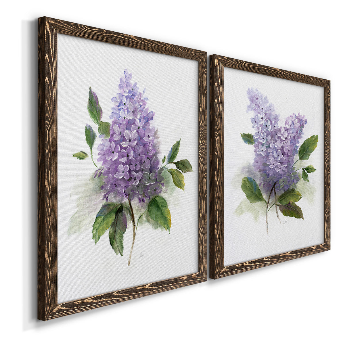 Lilac Romance I - Premium Framed Canvas 2 Piece Set - Ready to Hang