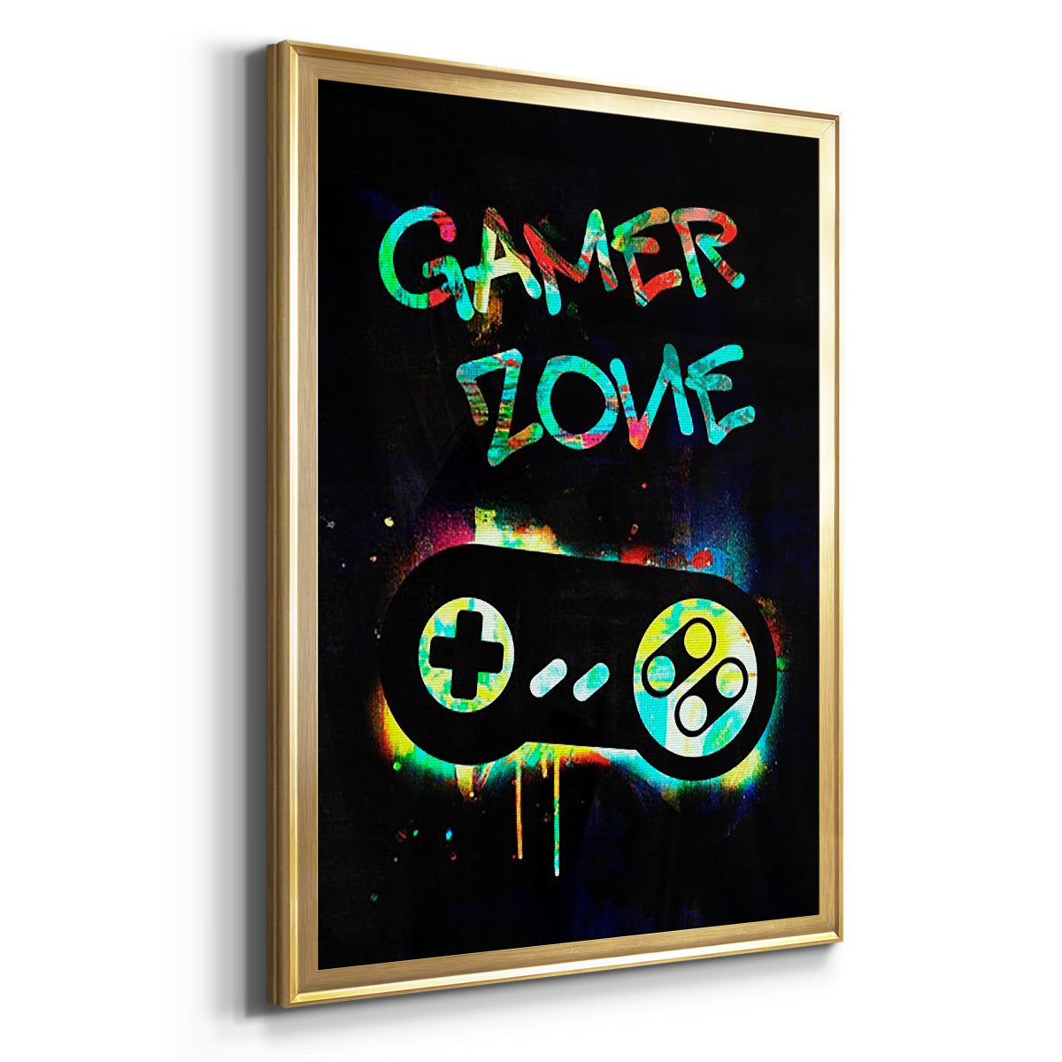 Gamer Tag IV - Modern Framed Canvas Print