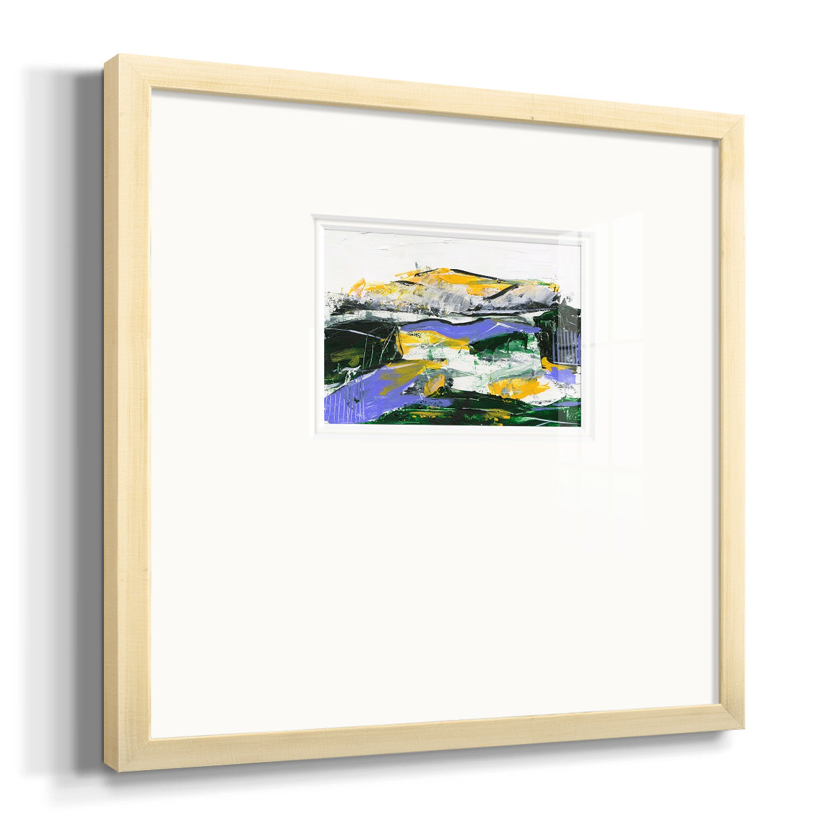 Silent Mountain I Premium Framed Print Double Matboard