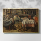 The Meal (De maaltijd), c. 1885 - Floater Framed Canvas Print