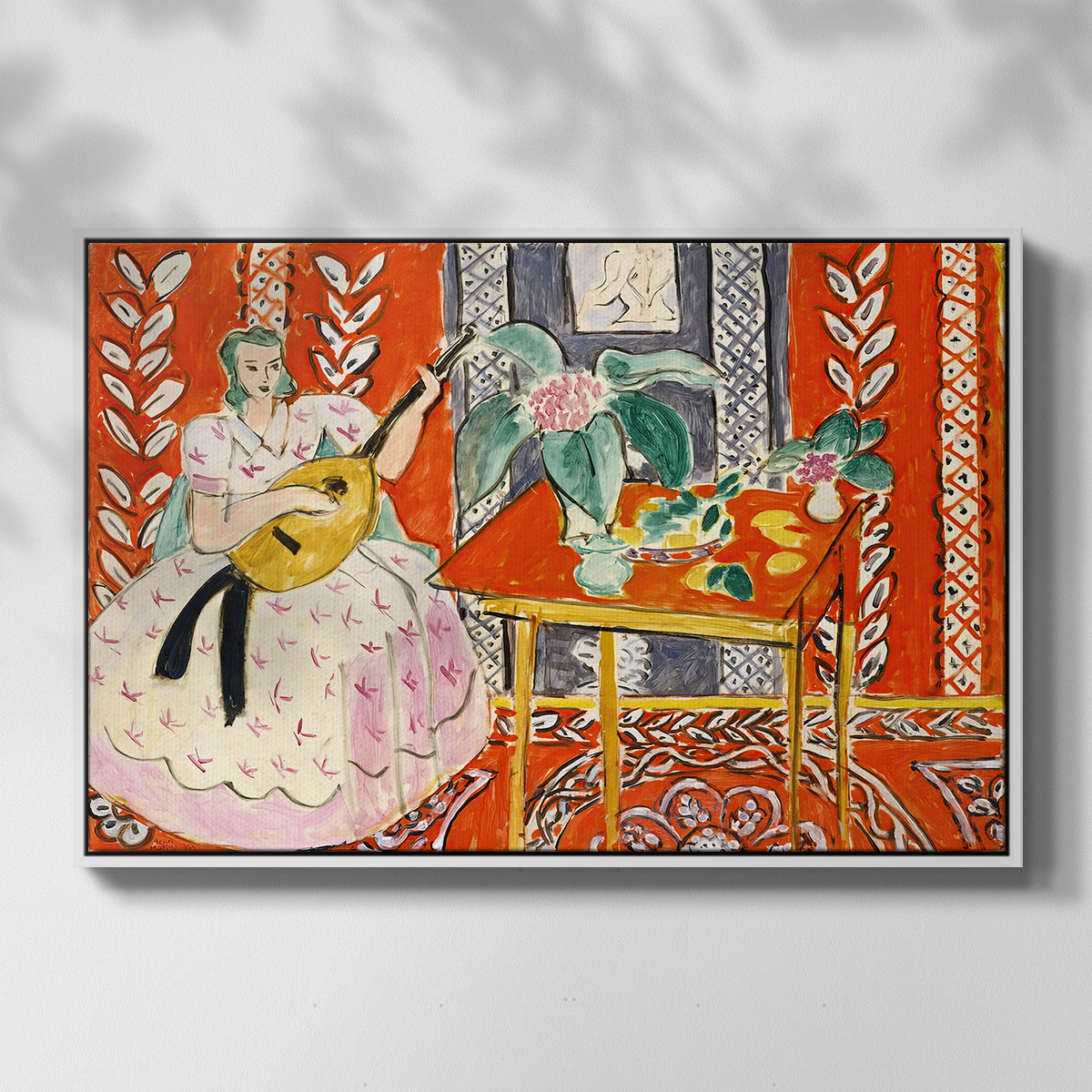 The Lute (Le luth), 1943 - Floater Framed Canvas Print