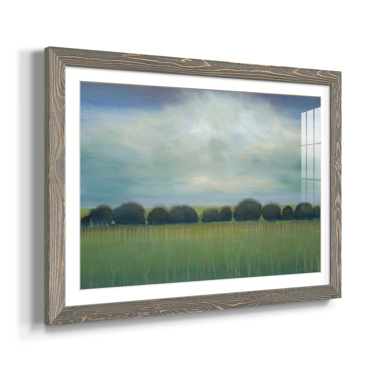 Greener Pastures - Barnwood Framed Art Print
